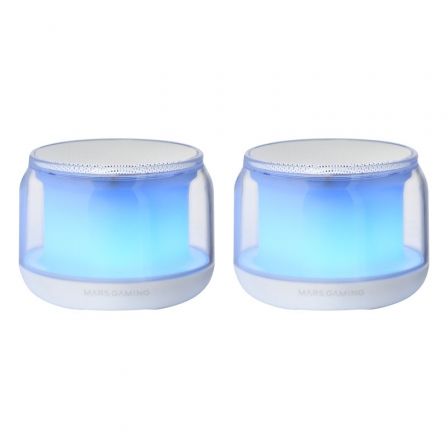 Mars Gaming MS-AURA Altavoces Bluetooth 15W RGB Blanco Mars Gaming MS-AURA Altavoces Bluetooth 15W RGB Blanco
